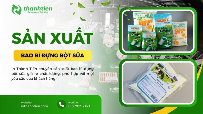 Xưởng bao bì đựng bột sữa
