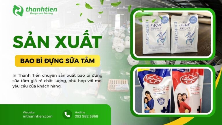 Xưởng bao bì đựng sữa tắm