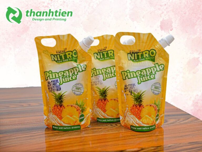 Bao bì đựng nước ép thơm