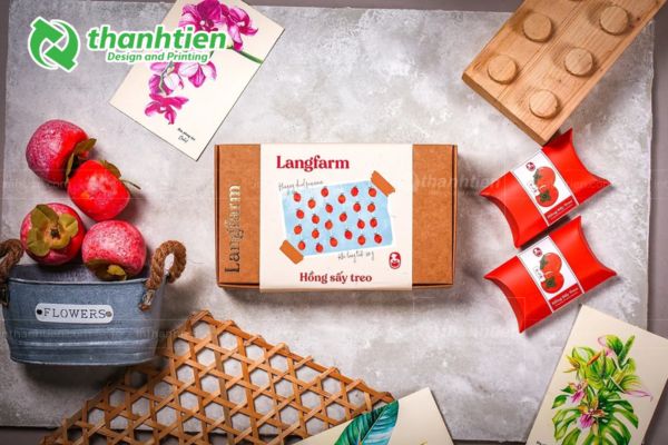 Hộp giấy kraft đựng hồng sấy dẻo