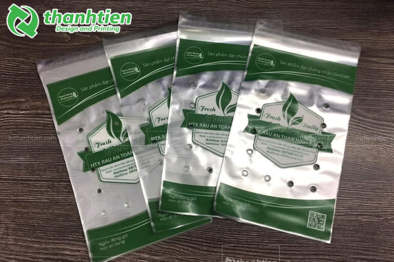 In ấn túi nilon đựng rau chuyên nghiệp