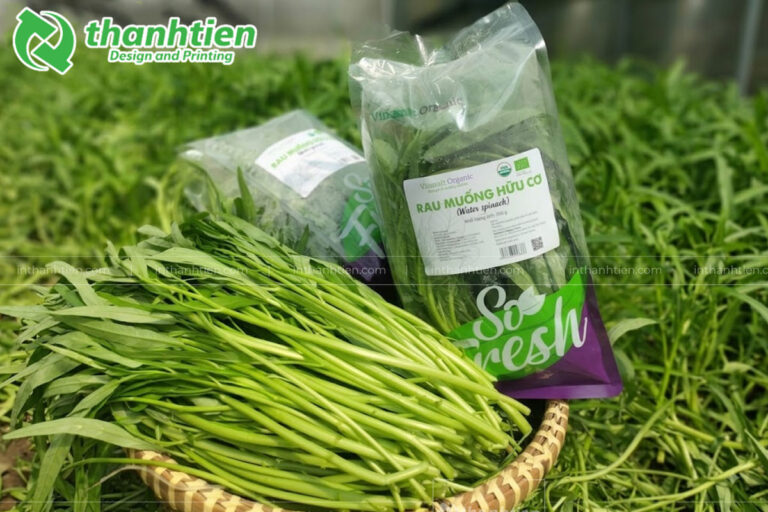 In túi đựng rau sạch chất lượng