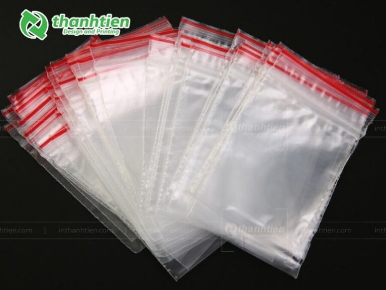  túi zip chỉ đỏ