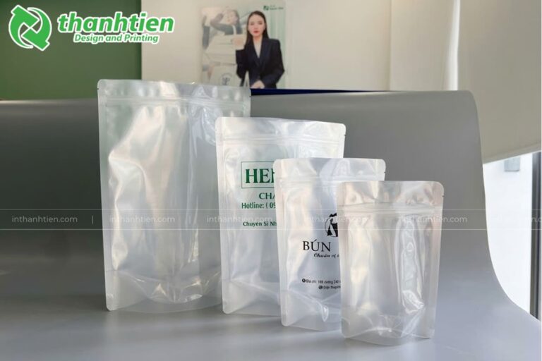 Mẫu túi zip đáy đứng in ấn đẹp