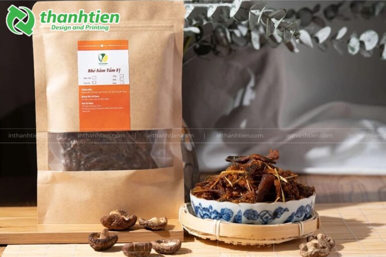 Mẫu túi zip giấy đựng nấm