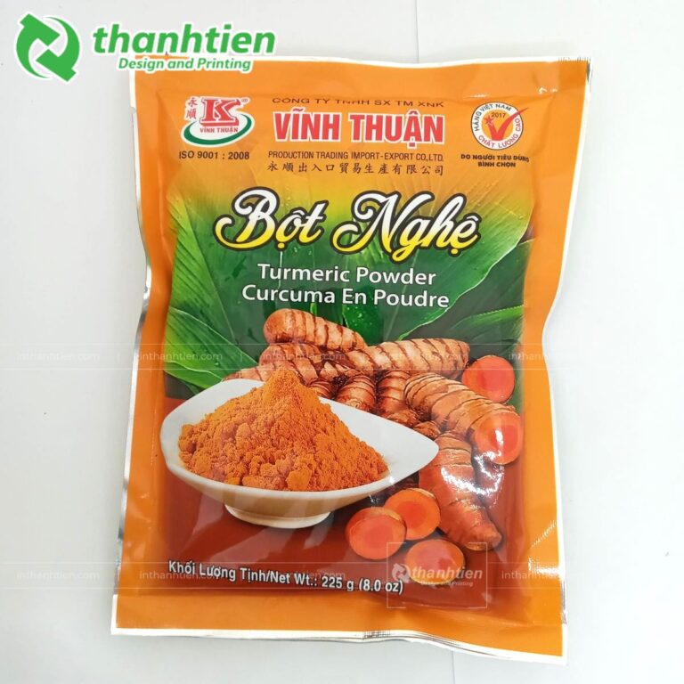 Túi 3 biên đựng bột nghệ