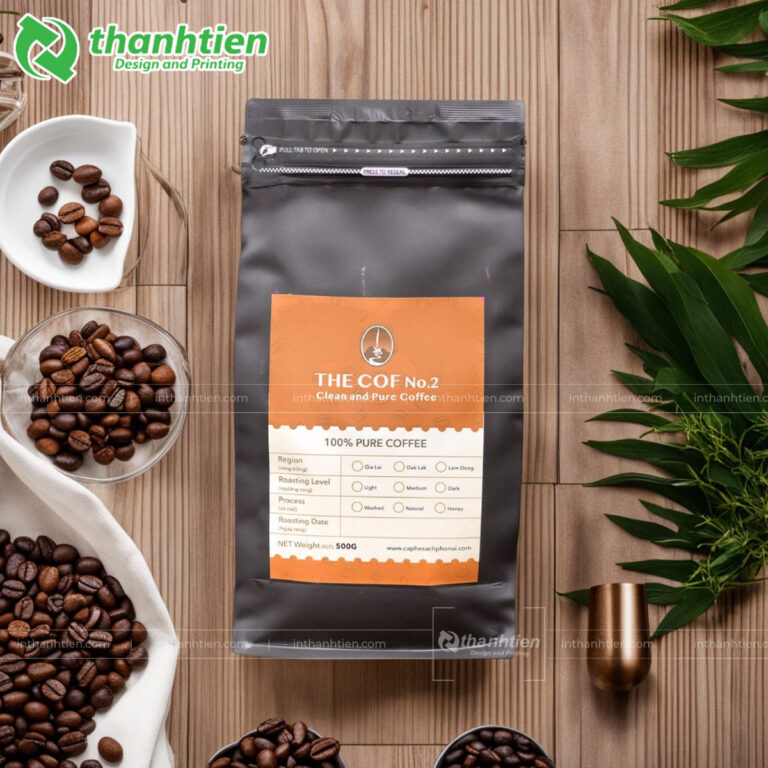 Túi 8 cạnh đựng cà phê