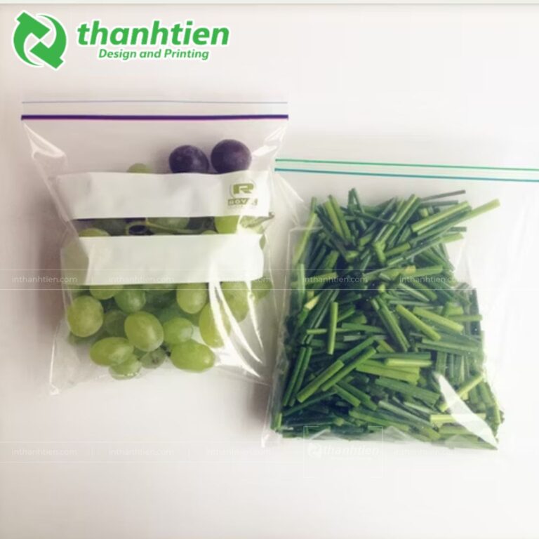 Túi đựng rau có khóa zip