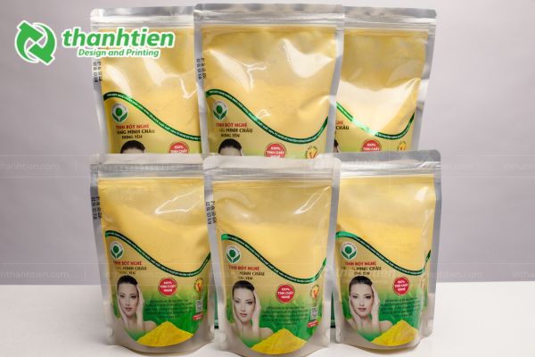 Bao bì đựng tinh bột nghệ siêu đẹp