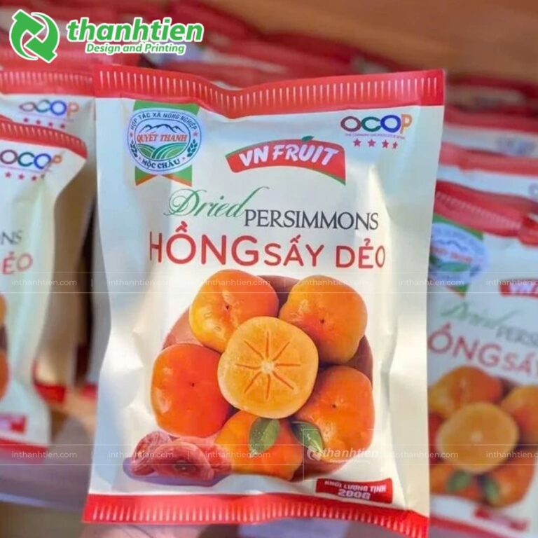 Túi ép biên đựng hồng sấy dẻo