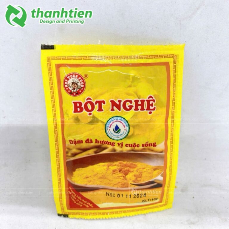 Túi ép biên đựng tinh bột nghệ