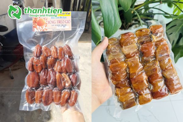 Túi hút chân không đựng hồng sấy dẻo