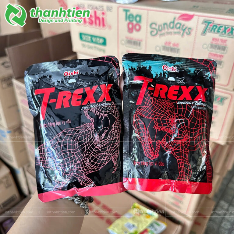 Túi nước ép in logo thương hiệu