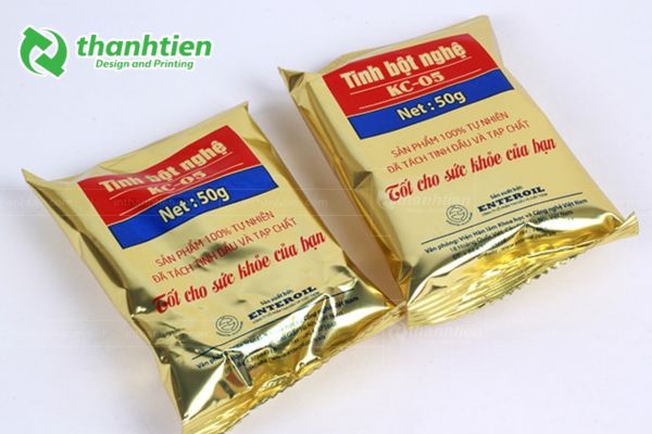 Túi hàn lưng đựng tinh bột nghệ