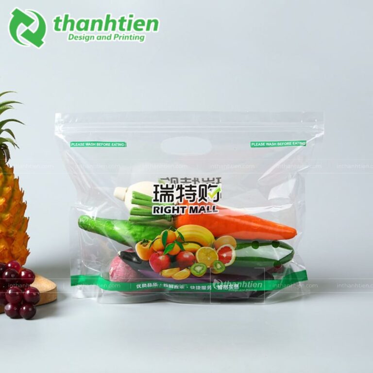 Túi trong đáy đứng đựng rau