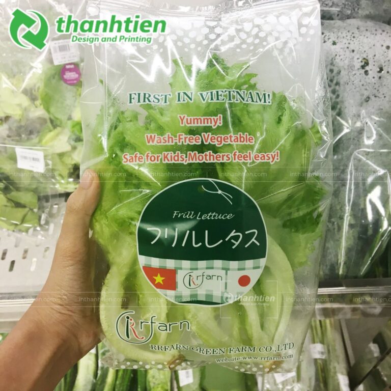 Túi trong suốt đựng rau