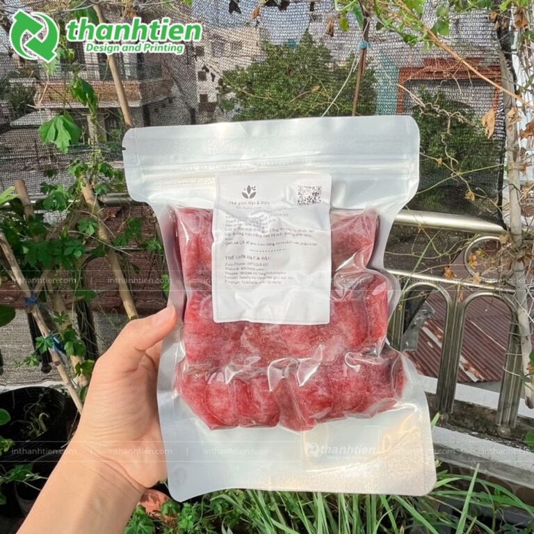 Túi zip bạc đựng hồng sấy dẻo