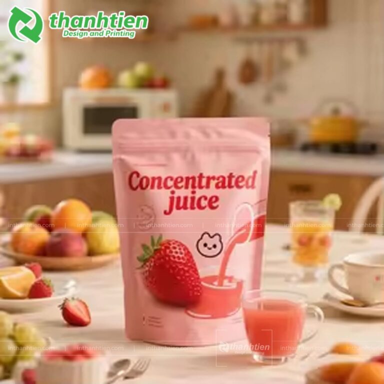 Túi zip đựng nước ép