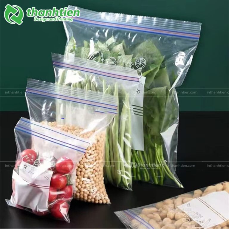 Túi zip đựng rau