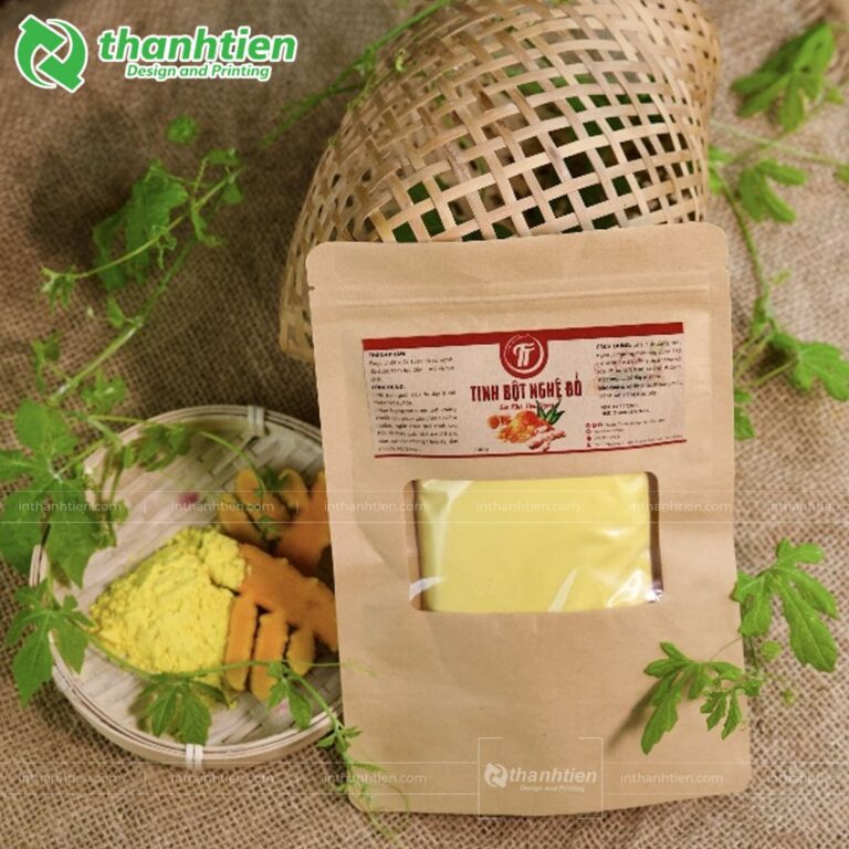 Túi zip giấy đựng bột nghệ