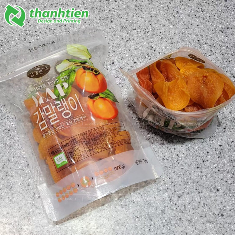 Túi zip trong đựng hồng sấy dẻo