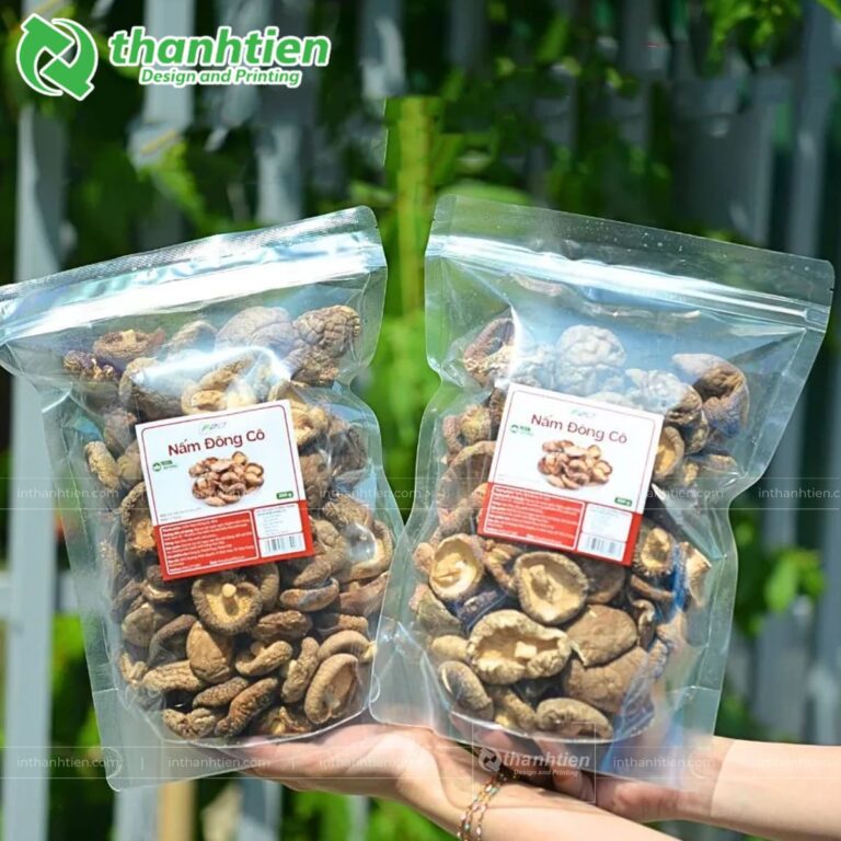 Túi zip trong đựng nấm