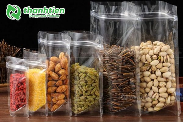 Túi zipper trong đựng thực phẩm