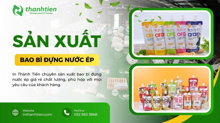 Xưởng bao bì nước ép