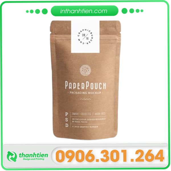 Sản phẩm túi zip giấy