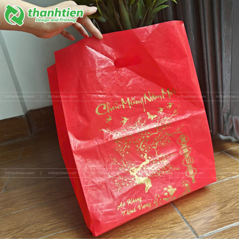 Túi đựng lịch tết đục lỗ xoài