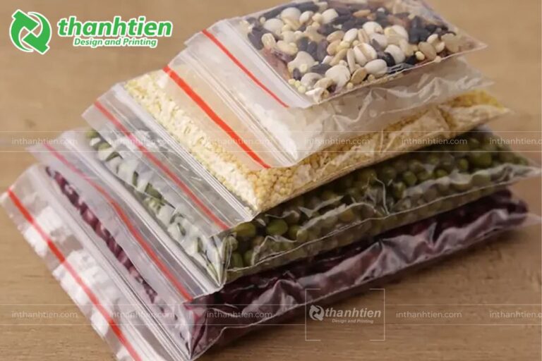 Túi zipper chỉ đỏ