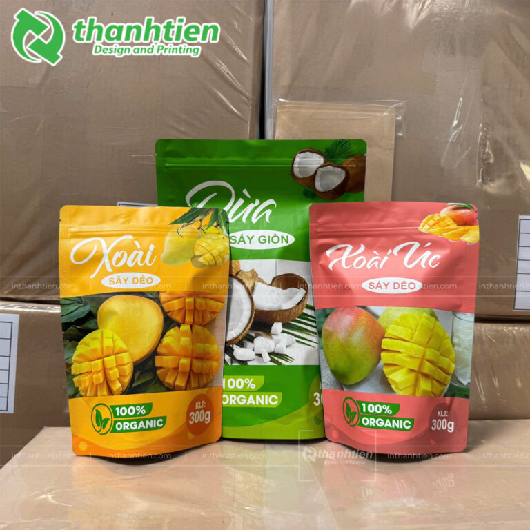 In bao bì đựng trái cây sấy