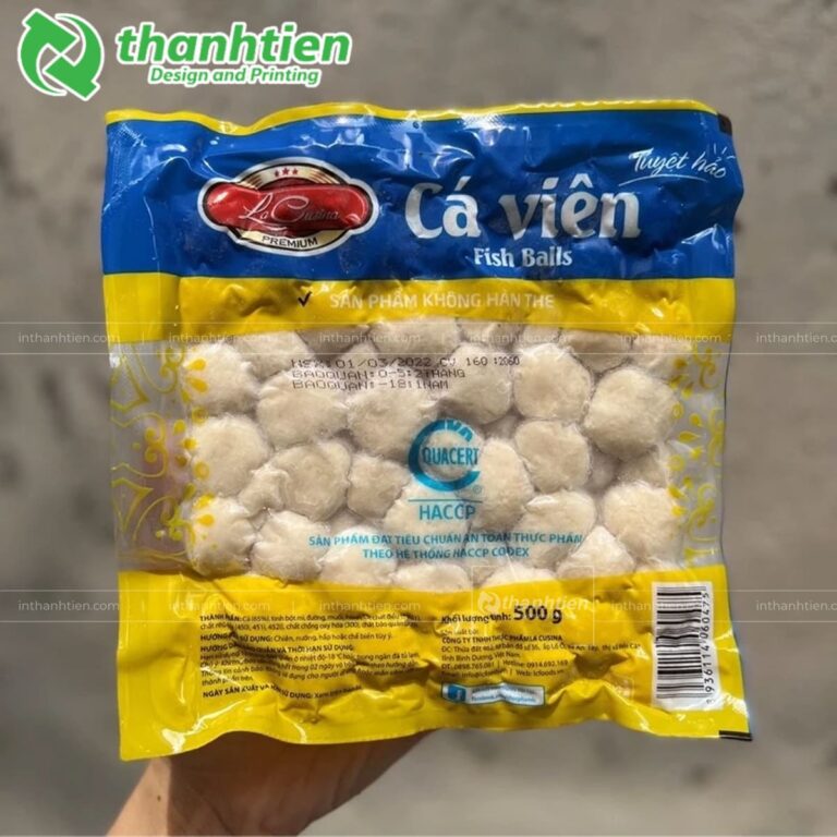 Túi PA đựng cá viên