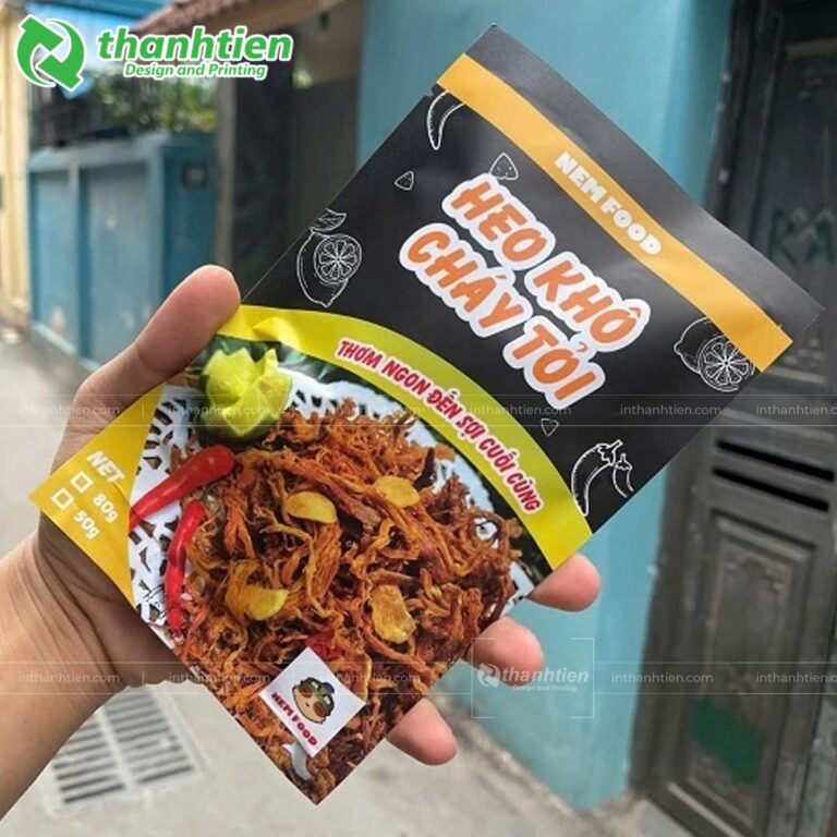 Bao bì hàn biên đựng khô heo