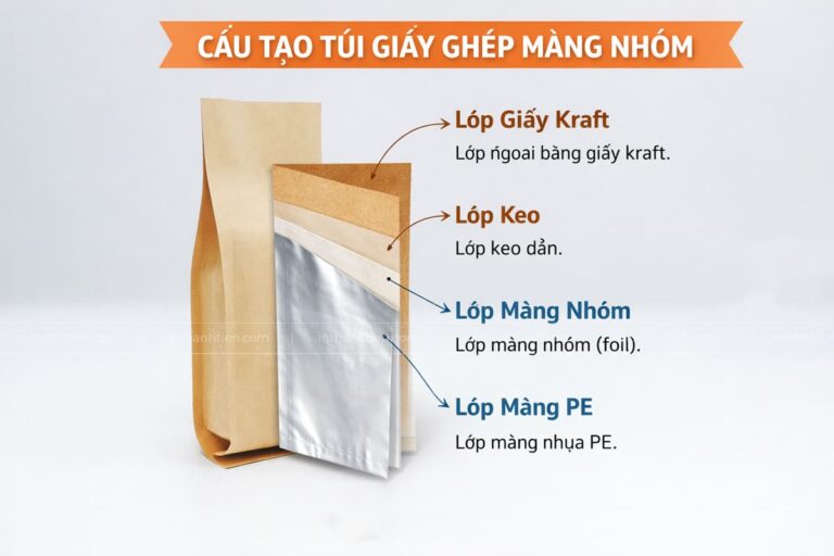 Cấu tạo túi giấy ghép màng