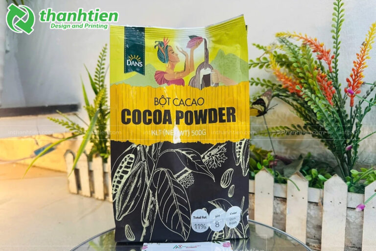 Mẫu bao bì bột ca cao đẹp