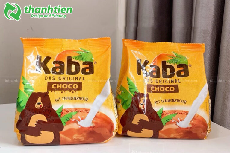 Thiết kế bao bì bột ca cao đẹp