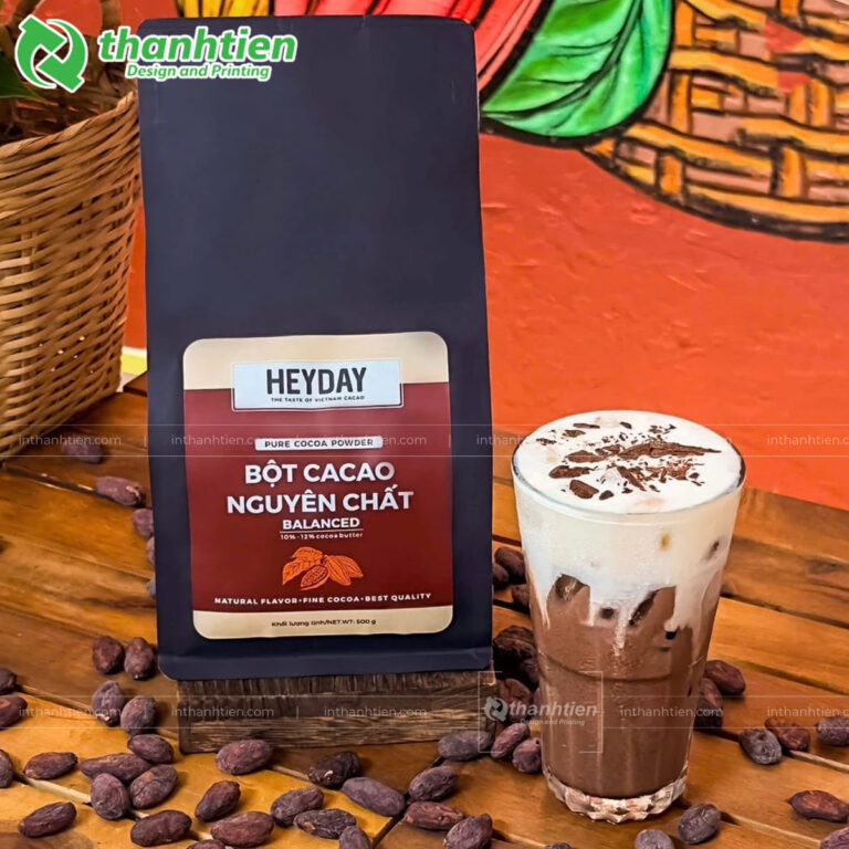 Túi 8 cạnh đựng bột ca cao