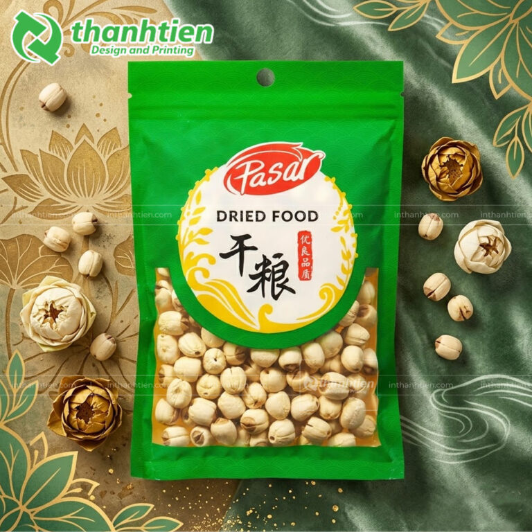 Túi đựng hạt sen đục lỗ treo