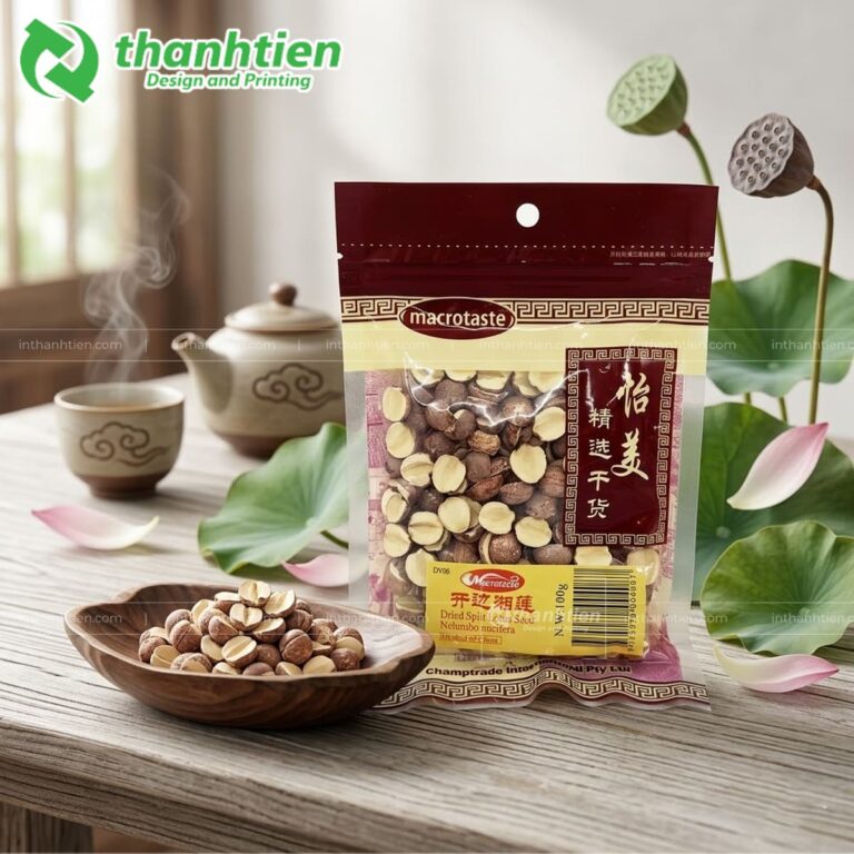 Túi ép biên đựng hạt sen