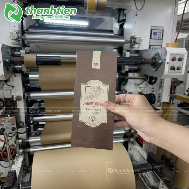 Túi giấy 4 cạnh ghép màng nhôm