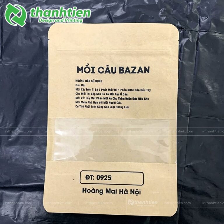 Túi giấy màng nhôm đựng mồi câu cá