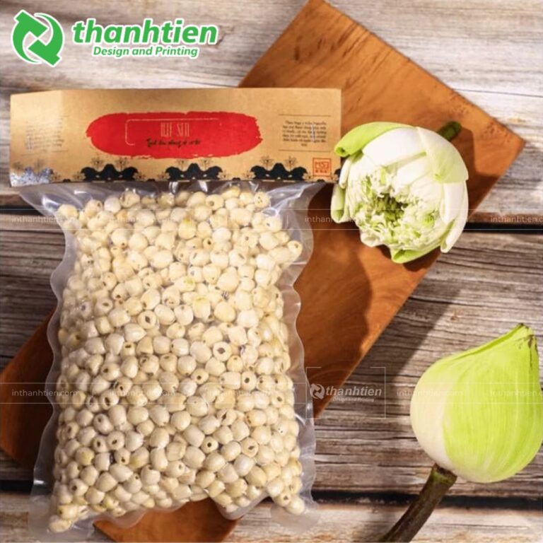 Túi hút chân không đựng hạt sen