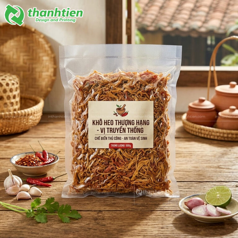 Túi nhám khô heo hút chân không