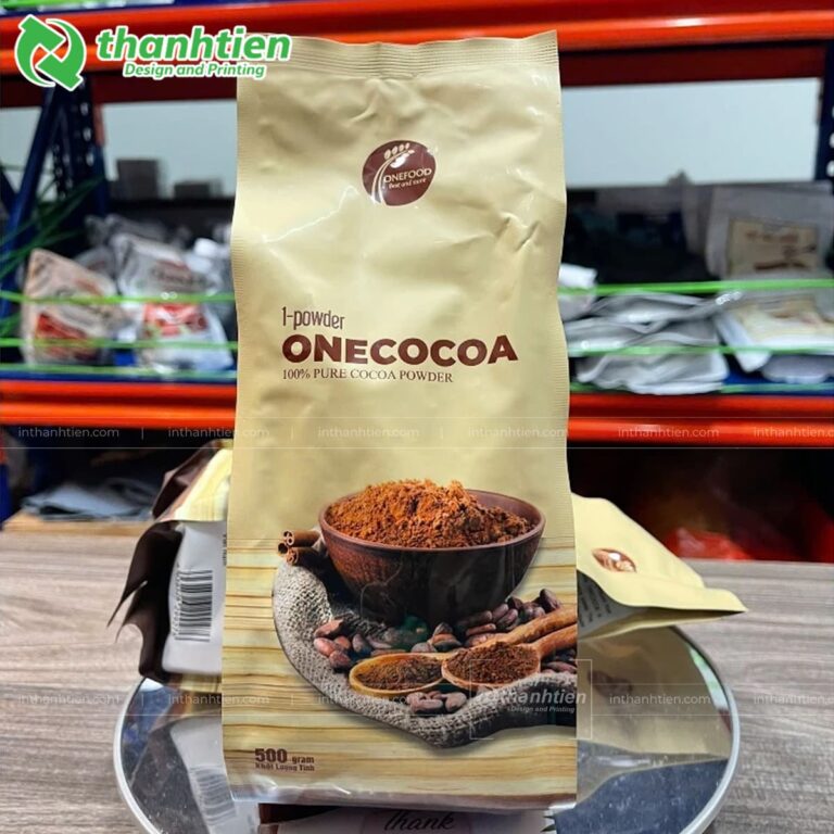 Túi nhôm 8 cạnh đựng ca cao