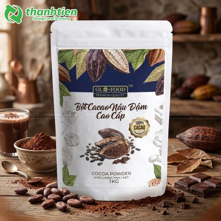 Túi zip đựng bột ca cao