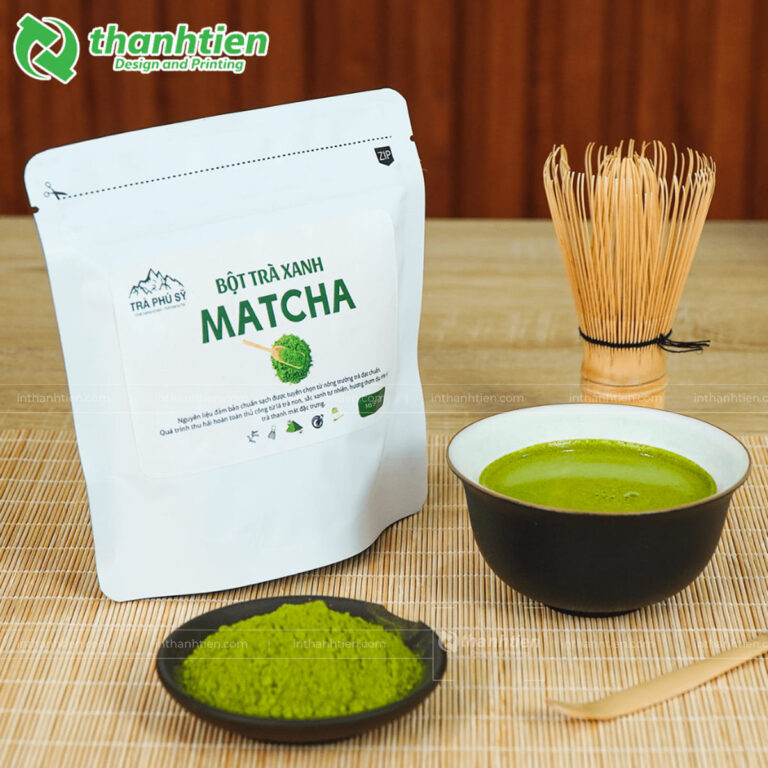 Túi zip đựng bột matcha