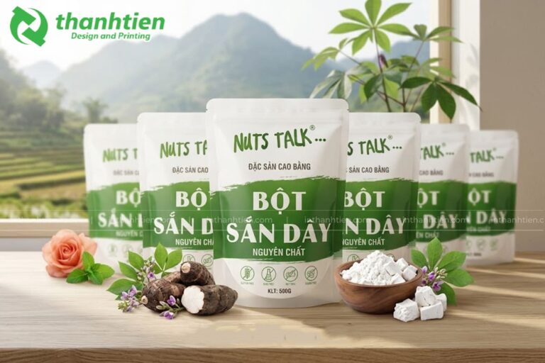 Bao bì màng ghép đựng bột sắn dây
