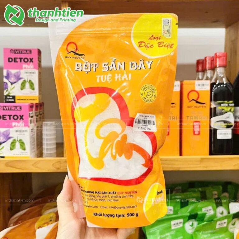 In túi đựng bột sắn dây