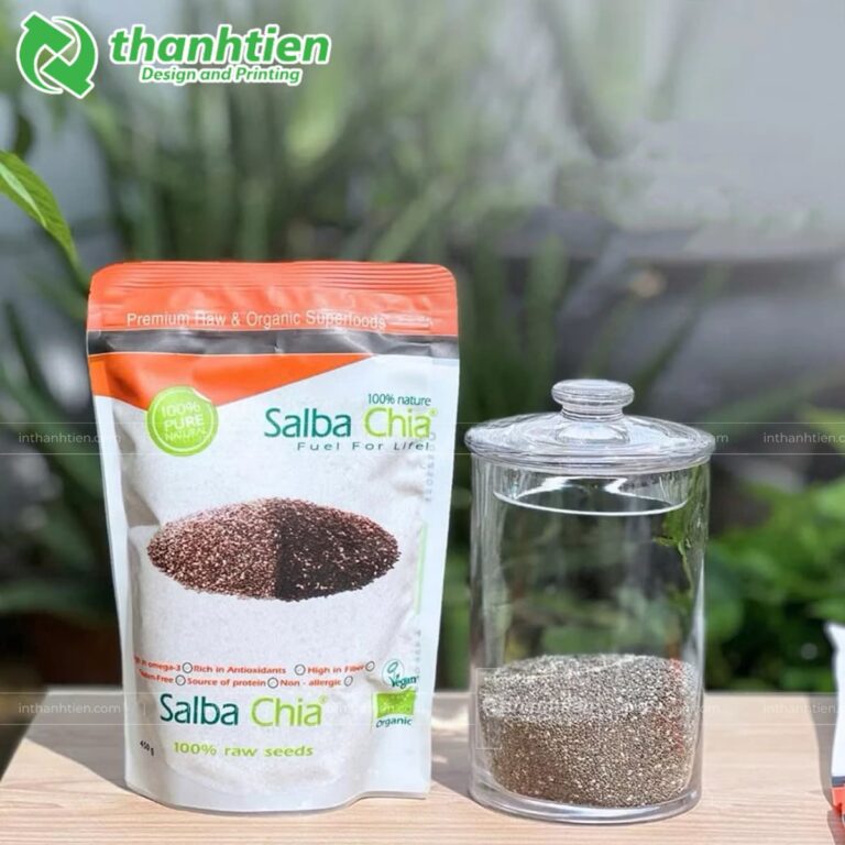 In túi zip đựng hạt chia